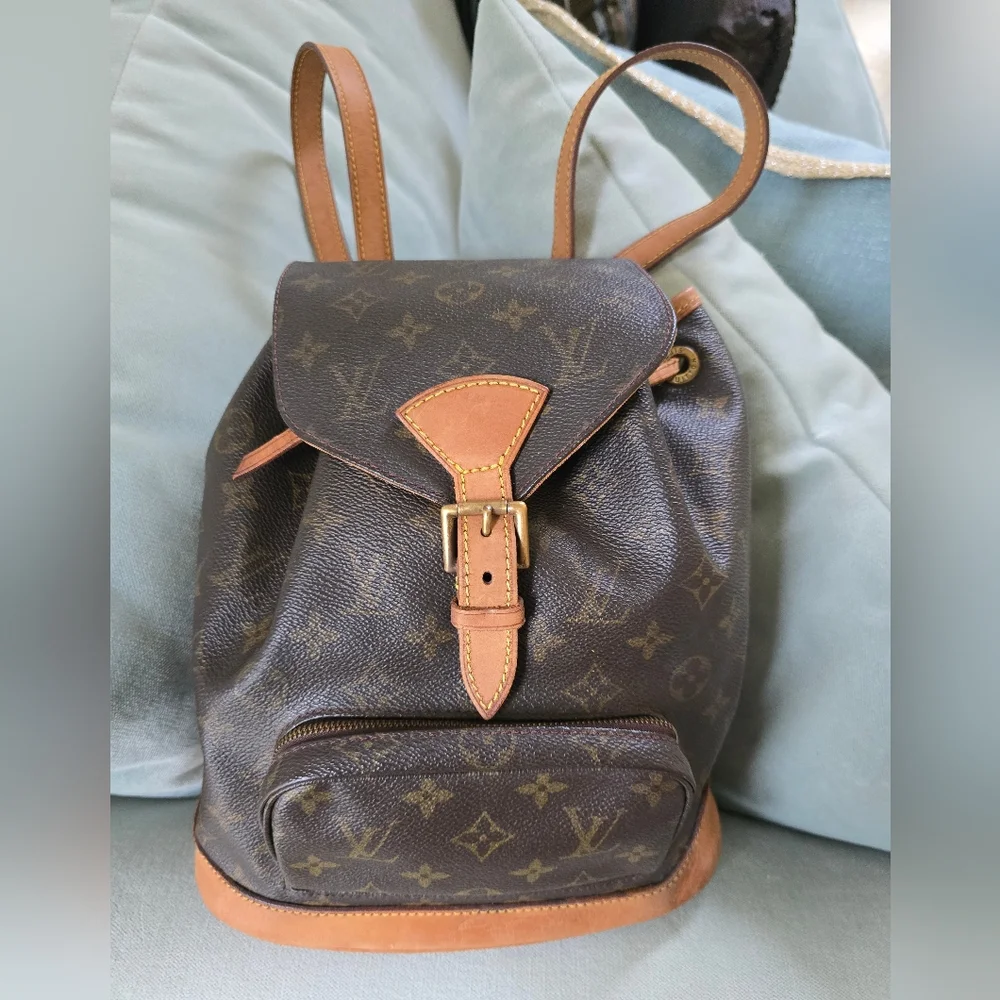 LOUIS VUITTON Montsouris MM Backpack Monogram Canvas - Picture 1 of 17